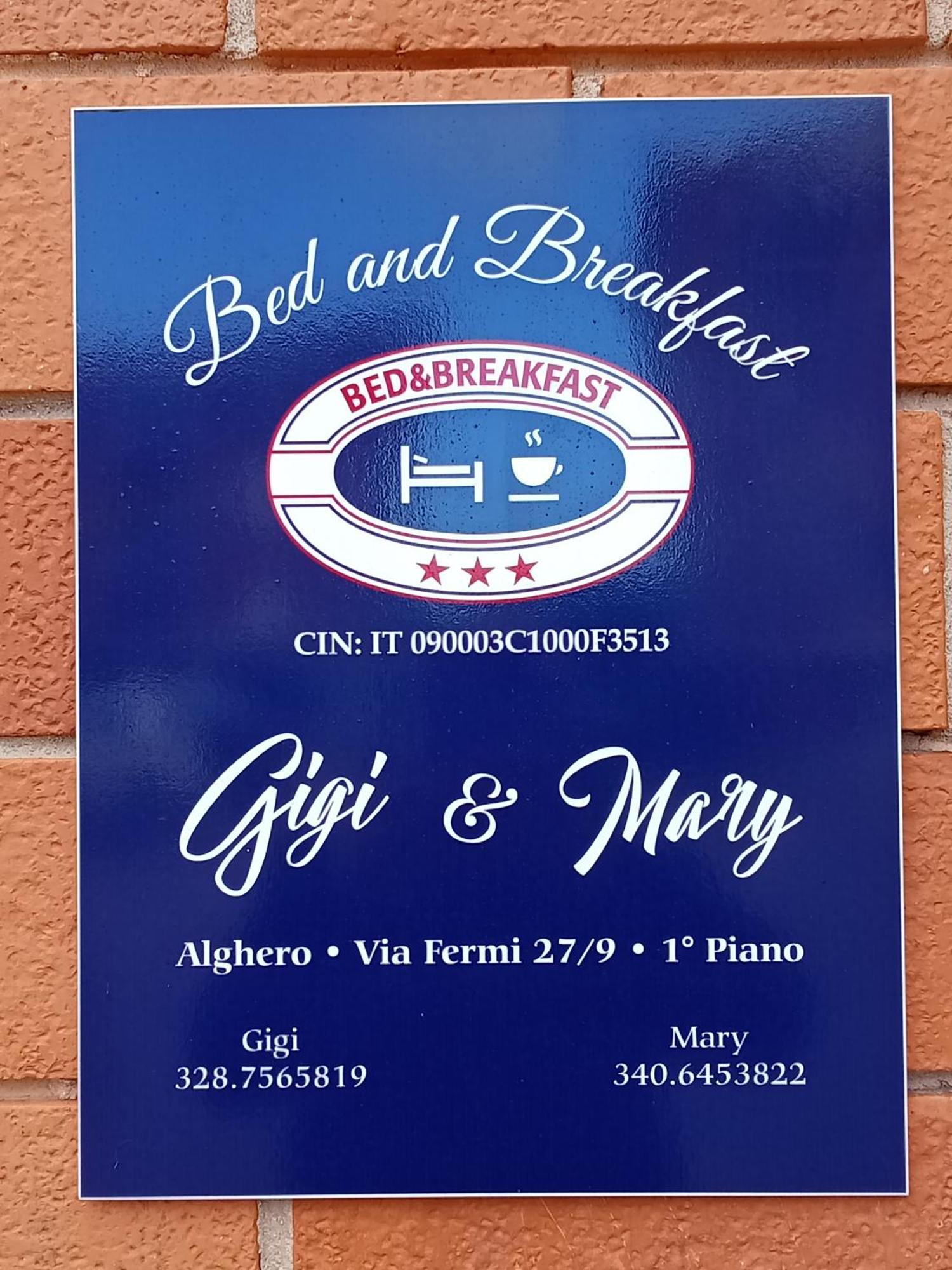 Bed and Breakfast Gigi&Mary Alghero Zewnętrze zdjęcie